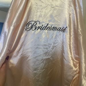 Bridesmaid silky robe. Won once